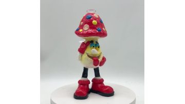 Colored Polymer Clay Moushroom Glass Pipe