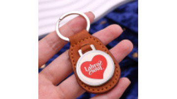 Hot Sale High Quality Leather Keychain Blank Custom Logo Leather Keychain Custom Metal Keychain Leather1