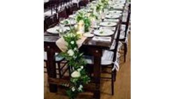 Cheap Price  Commercial Furniture  Wedding Nature Wood Rectangle Shape Folding  Wooden For  Banquet Table1