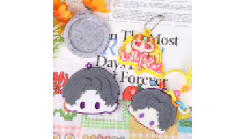New Custom Non-woven Fabric Keychain Custom Non-woven Cartoon Custom Felt Shapes1