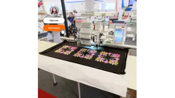 Gx1201+1 Flat Coiling Mixed Embroidery Machine Crafts Wedding Dresses, Traditional Costumes, Curtains1
