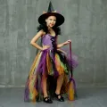 Halloween Witch Costume Dress For Girls Carnival Show Cosplay Robe Nina Disfraz Fancy Baby TUTU Dresses Purim Outfits Clothing