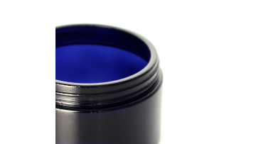 Opaque Black Violet Cream Jars Set