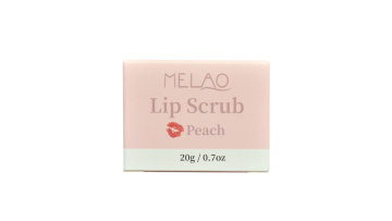 Natural lip scrub private label MELAO packaging box custom sugar lips beauty vegan container pink organic label1