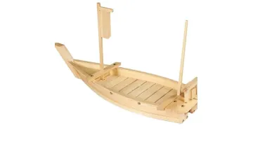 Bamboo Sushi Ship/Bamboo Wooden Boat1