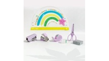 Macaron Color Mini Stapler - Student Stationery Set1