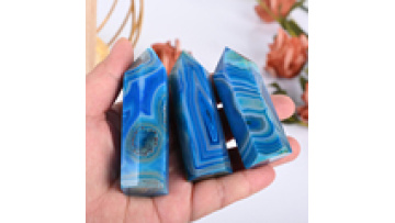 Wholesale Natural Blue Lace Agate Crystal Tower Carvings Gemstone Crystal Points for Gifts Decoration1