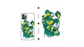 back sticker for mobile phone