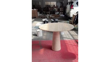 Round Dining Tables Luxchildrenral Stone Modern Home Furniture Adjustable (height) Round Travertine Marble Dining Tables1