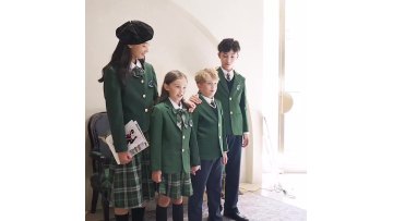 AOSHI School uniform winter high school uniform children design microfiber school uniform fabric1