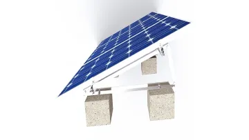 Adjustable Triangle Flat Roof Solar Mounting System1