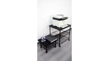 3 Tier Rolling Cart Printer Steel Shelves