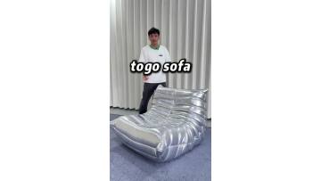 Soft support silver leisure lazy sofa