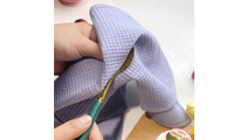 Cotton Waffle Tea Towel with Sublimation and Embroidery for Kitchen1