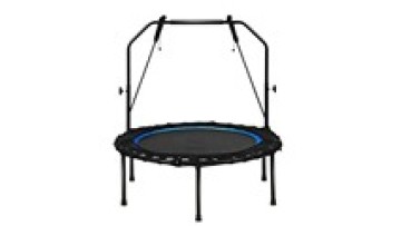 Folding Fitness Trampoline, Portable Mini Exercise Rebounder with 43''-51