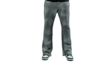 OEM Custom Fashion Men Stacked Flare Loose Cotton French Terry Sweat Pants1