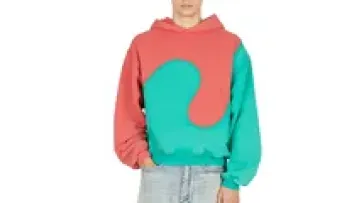 Custom Men's Drop Shoulder 100% Cotton Swirl Oversize Hoodies Heavy Weight Hooded Sweatshirts Men Casual Pullover Hoodie1