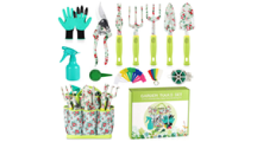 Wholesale Garden Hand Tool Garden Tool Set With Bag Hand Rake Fork Trowel Shears Garden Tools Set1