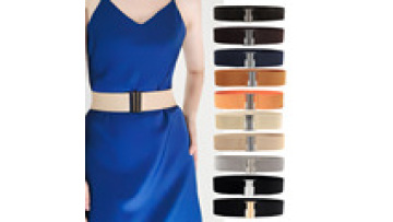 REWIN Fashion Stretchy Trimmer Waistband with Metal Buckle1