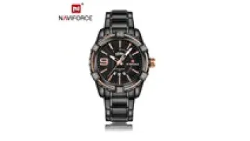 Naviforce 9117 Luxury Men's Quartz Watch - Stainless Steel Charm男士不锈钢豪华石英手表1