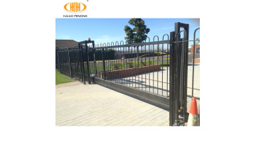 Cost - effective galvanized & black powder coating iron gates sliding prices1