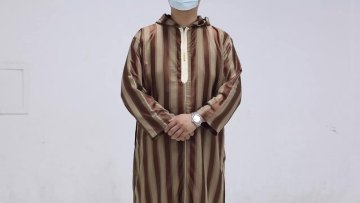 9005 kuwii Autumn New Design Muslim Embroidered Men's Robe thobe men muslim islamic clothing men abaya islamic clothing1