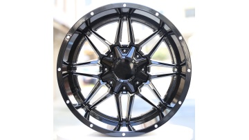 20-inch Gloss Black machined window wheels