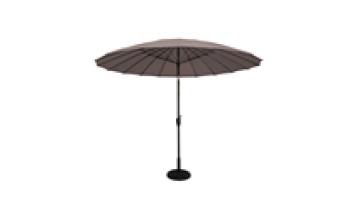 24 Ribs 2.7 Meters Parasol Grey Patio Market Umbrellas Commercial1