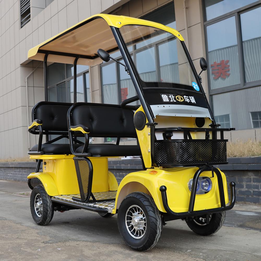 Four wheeled electric scooter for children