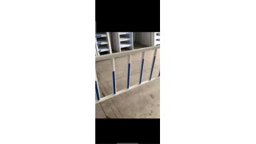 Quality Factory White and Blue Civil Road Barrier Carbon Steel Tube  Road Safety Barrier1