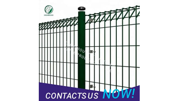 Green White Red And Black Galvanized And Polyester Coated RBC Roll Top Fence1