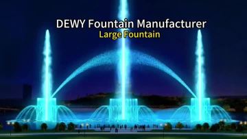400 sqm Floating Lake Fountain for Russia | DEWY 304 SS