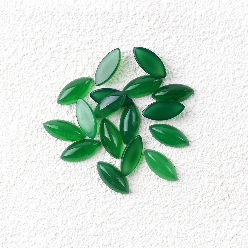 Marquise Shaped Cut Green Agate Marquise Shaped Cut Green Agate