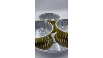 Gold Round Aluminium Foil Container2