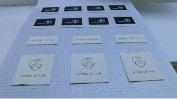 Cotton-like unique woven labels