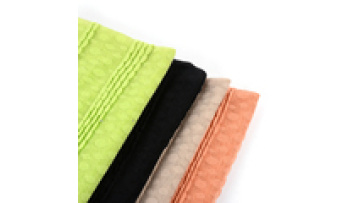 China Factory Orange Color Stripe Jacquard 100%polyester Jacquard Fabric Yarn Dyed Knit Jacquard Fabric1
