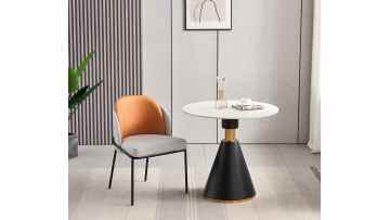 TL-22A26 Ergonomic Bistro - Style Chairs with Dual - Tone PU and Sturdy Metal Legs