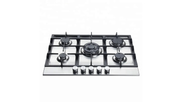 stainless steel 5 burners gas hob