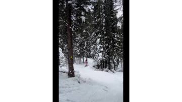 snowboard in mountain