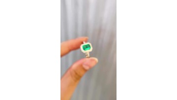 lab emerald ring.
