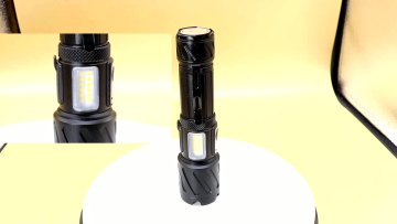 Three light source XHP100 flashlight 2000 lumens type-c aluminum alloy 6 modes red yellow white light P99 torch with magnet1