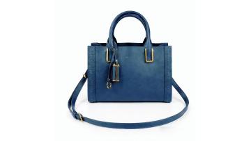 Lady's fashionable woven-edge handbag