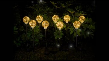 Waterproof LED Solar Outdoor Ball Spike Light For Garden Path Yard Lawn Road Courtyard Ground Landscape Park Hotel Villa Gate1