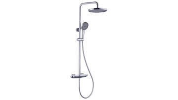 Perfect Polished Chrome Brass Round Shower Fixture with Nice Water Fall Function1