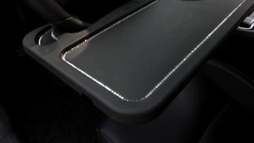 New Multifunctional Car Steering Wheel Tray Table Easily and Fits all Cars, Bling Diamond Steering Wheel Desk for Laptop Eating1