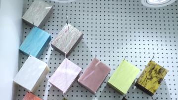 Laser cut plastic super premium Holographic glitter acrylic1
