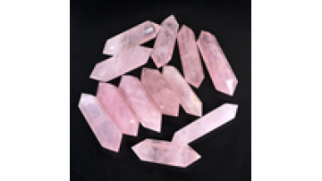 Wholesale Natural Crystal Stone Rose Quartz Double Point Double Point for Fengshui1