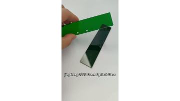 green optical filter glass with hole