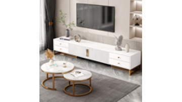 TV cabinet simple modern living room home landing 2023 new light luxury coffee table TV cabinet combination1