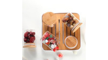 Wholesale Empty Kitchen Round Food Storage Container Glass Food Storage Jars With Lids1